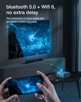 Projecteur LCD vidéo intelligent pour téléphone Android de qualité OEM, home cinéma 1080P, avec HDMI, USB, AV, WIFI, BT