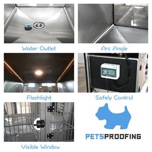 Caja para mascotas con ventana Visible multifunción veterinaria para perros pequeños, medianos y grandes, gatos, transpirable con cierre de botón, Banco de ventanas - Product Image 2