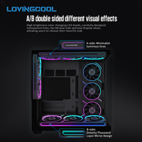 Refroidisseur liquide intégré pour processeur LOVINGCOOL série FL 360 mm, motif CD, ventilateur ARGB 120 mm à flux inversé, services OEM ODM pour PC
