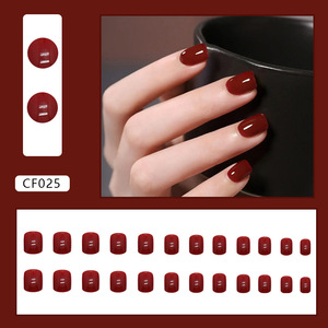 <span class=keywords><strong>Faux</strong></span> <span class=keywords><strong>ongles</strong></span> brillants à la mode de couleur unie, 24 pièces/boîte, <span class=keywords><strong>faux</strong></span> <span class=keywords><strong>ongles</strong></span> artificiels à paillettes d'amande, à presser sur les <span class=keywords><strong>ongles</strong></span> - Product Image 5