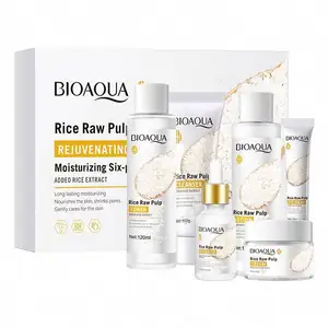 OEM ODM BIOAQUA Organic Rice new Hydrating Face Brightening Whitening Private Label Skin Care Set OEM ODM BIOAQUA Organic Rice