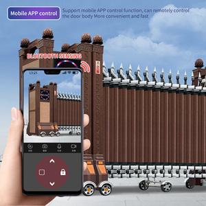 Vente directe portail rétractable automatique portail rétractable extérieur portail rétractable électrique porte rétractable Einziehbares <span class=keywords><strong>Tor</strong></span> - Product Image 3
