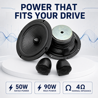 Amplificateur de voiture 4 canaux classe D haute puissance, entrée de niveau compacte pour haut-parleur, audio RCA 12V, boîtier en aluminium pour système stéréo de véhicule