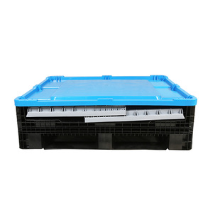 Foldable Bulk Container Plastic Pallet Bin Space Saving Transport <b>Crate</b> for Industrial Logistics - Product Image 3