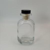 Bouteilles diffuseurs en verre de haute qualité avec bouchon en liège et joint en caoutchouc, logo personnalisé, faible MOQ, boîte, rechargeables, pour la maison