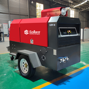Compresseur d'air diesel portable à vis 185CFM 22kW 30HP robuste pour <span class=keywords><strong>marteau</strong></span>-<span class=keywords><strong>piqueur</strong></span> et chantier de construction - Product Image 1