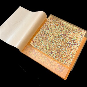 Papel tapiz decorativo de hojas doradas, patrón de envoltura variada, transferencia verde y rojo, 14cm, 25 uds. - Product Image 5