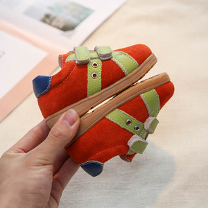 รองเท้าหนังใหม่พร้อมหนังกลับแบบลำลอง พื้นนุ่มสำหรับเด็ก สวมใส่สบาย - Product Image 4