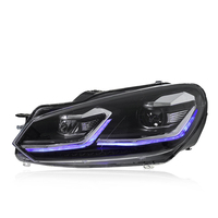 Ensemble de phares à LED pour Volkswagen Golf 6 Mk6 2009-2013, phare avant modifié, plug and play, accessoires de voiture