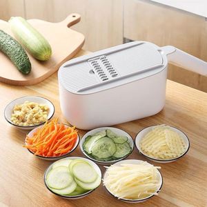 Multifunctional Manual 10-Piece Stainless Steel Kitchen Tools <b>Container</b> Fruits Vegetables <b>Potatoes</b> Hand Protection Shredding - Product Image 1