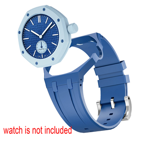 Kit <span class=keywords><strong>de</strong></span> Modificación <span class=keywords><strong>de</strong></span> Lujo Lionorm para AP - Caja Biocerámica Royal Pop para Swatch, Corona a las 3 en Punto, Correa <span class=keywords><strong>de</strong></span> Goma, Juego <span class=keywords><strong>de</strong></span> Correas <span class=keywords><strong>de</strong></span> <span class=keywords><strong>Reloj</strong></span> Resistentes al Agua - Product Image 3