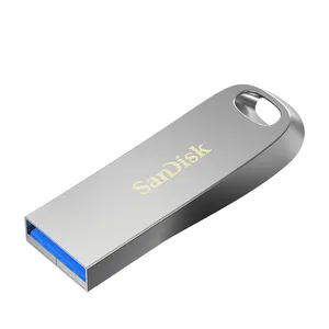 Sandisk แฟลชไดร์ฟขนาดเล็ก128Gb USB 3.1,แฟลชไดรฟ์32GB 64GB USB CZ74หน่วยความจำหลักสำหรับพีซี