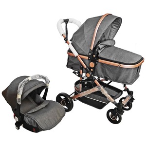 Poussette Bébé Personnalisée OEM Légère Pliante <span class=keywords><strong>3</strong></span>-en-<span class=keywords><strong>1</strong></span> avec Siège <span class=keywords><strong>Auto</strong></span> Intégré - Product Image 6