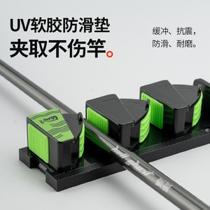 Support de canne à pêche Chilent, fixation murale, aucun perçage requis, support extensible pour cannes télescopiques - Product Image 3