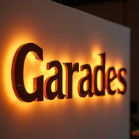 Enseigne Commerciale LED 3D Personnalisable pour Spa, Panneau de Lettres LED en Acrylique, Enseignes Murales Métalliques Rétroéclairées à Halo pour Pièce