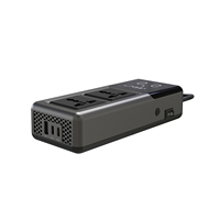 Convertisseur de courant pour voiture 200W 12V vers 110V/220V AC, prise universelle intelligente, charge rapide USB, chargeur allume-cigare pour voiture