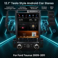 Nuevo Radio para Auto con Pantalla Vertical de 12.1 Pulgadas para Ford Taurus 2009-2011, Reproductor Multimedia con CarPlay Inalámbrico y Android Auto