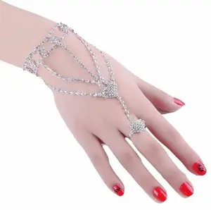 Indian finger ring chain bracelet wholesale finger bracelet