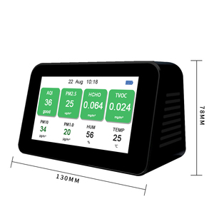 High Quality 9-in-One Air Quality Monitor Device Factory Direct Supply 3000mAh Li-Battery <strong>Detects</strong> PM2.5 <strong>Formaldehyde</strong> - Product Image 5