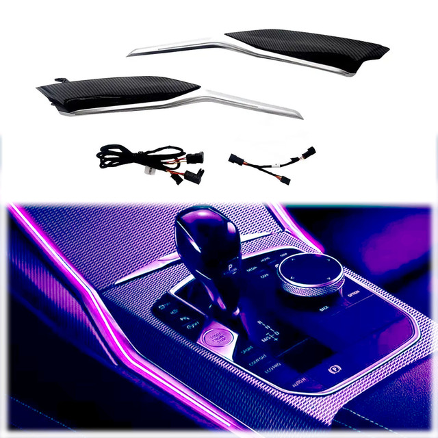 Led Ambient Lighting Car Replacement  Decorative Lamps Center Console Saddle Light for BMW 3 and 4 Series(G20 G22) 2020-2023