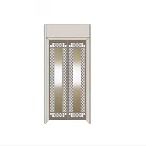 Espejo personalizado grabado hoja de acero inoxidable decoración 304 Acero inoxidable ascensor puerta e interiores patrón