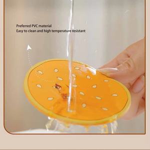 ชุดเบอร์เกอร์แฟชั่นใหม่สุดสร้างสรรค์ ชุดจานรองแก้วซิลิโคนกันน้ำสำหรับกาแฟและเครื่องดื่ม - Product Image 5