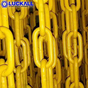 G80 Lashing Load Roller Chain With Hook In Rigging Hardware Painted 13MMX6M With Hook