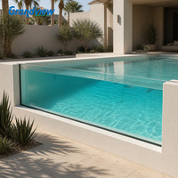 Panneaux acryliques pour piscine à débordement sur toit, en PMMA coulé stabilisé aux UV, épaisseur 50 mm, 300 mm, sur mesure, certifiés CE, garantie 20 ans
