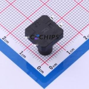 TS-1094S-A17B3-D2 Tactile Switch SMD-4P,12x12mm Switch Single Pole Single Throw Round Button 2.5N Vertical Mount - Product Image 2
