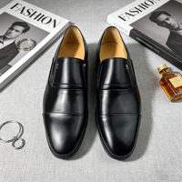 Chaussures classiques Penny à enfiler pour hommes en cuir véritable, style formel de luxe, légères, antidérapantes, toutes saisons 2026, silencieuses