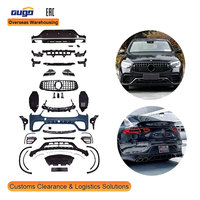 Kit carrosserie complet GUGO C253 AMG GLC63 Style, pare-chocs avant et arrière, calandre, mise à niveau facelift pour Mercedes-Benz GLC Coupé C253 2020-2022