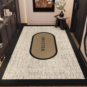 Tapis de bienvenue rectangulaire en fibre de polyester antidérapant pour usage domestique - Product Image 4