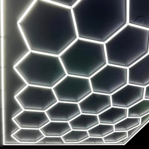 Éclairage LED Nid <span class=keywords><strong>d</strong></span>'Abeille Hexagrid à Haute Luminosité pour <span class=keywords><strong>Atelier</strong></span>, Station de Lavage Automobile et Plafond de Garage - Product Image 2