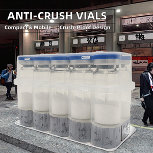 High-Capacity Anti-Crush Peptide Lyophilized Powder Vials 3ml/5ml/7ml/10ml Portable 10 <b>Plastic</b> <b>Box</b> Packaging for Cosmetics - Product Image 2