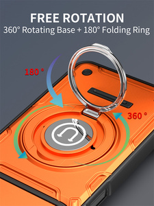 Étui antichoc double couche en TPU+PC avec cache-caméra coulissant et béquille intégrée pour <span class=keywords><strong>HUAWEI</strong></span> Pura 90/Honor 600/X6d - Product Image 5