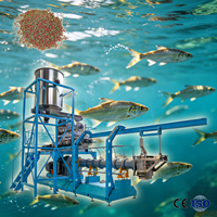 Ligne de production clé en main de granulés flottants pour aliments de poissons, grande capacité, machine de fabrication de micro-granulés pour crevettes, abalone et aliments pour poissons