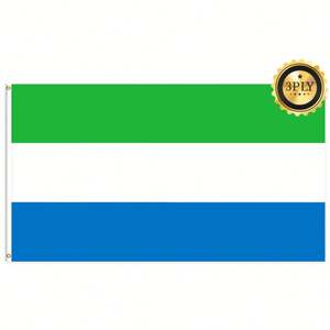Banderas de Sierra Leona de 3x5 pies al por Mayor, Poliéster 68D/100D, Personalizables, Todas las Naciones, Entrega Rápida de un Proveedor Confiable - Product Image 3