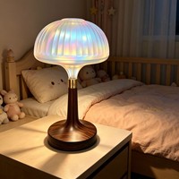 Lampe de table de style simple, lampe de table à projection d'ambiance, lumière LED du soir, télécommande pour salon, chambre à coucher