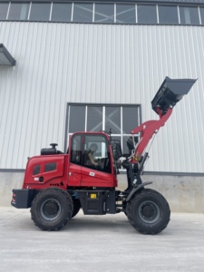 1,2-тонный шарнирно-сочлененный колесный погрузчик 4x4 для работы в любых условиях |   Задний поворот + Трехсекционная мачта + Дизельный двигатель (сертификат CE) - Product Image 5