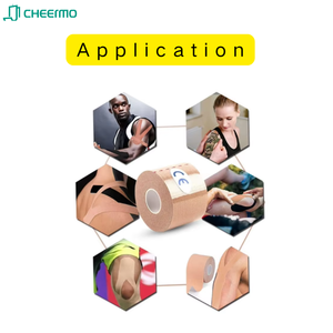 شريط كينيسيولوجي أكريليك سهل التمزيق، لاصق للعضلات، صديق للبشرة، قابل للتنفس، صديق للبيئة، ضمادة مرنة متماسكة للرياضة - Product Image 6