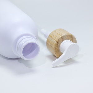 Factory Luxury Teal Green Transparent Pressure <b>Pump</b> Dispensing Thick Lotion Bottle Shampoo Conditioner 300ml500ml - Product Image 4