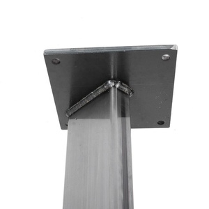 Pieds de meuble de <span class=keywords><strong>Table</strong></span> à manger en <span class=keywords><strong>acier</strong></span> brut, 1 pièce, hauteur de meubles en métal, <span class=keywords><strong>pour</strong></span> une hauteur, 2 unités - Product Image 3
