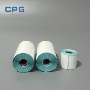 Custom High Quality BPA Free Thermal Barcode Label Waterproof Thermal Label Paper <b>Roll</b> for Express and Courier Labels - Product Image 1