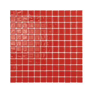Piastrelle Rosse a Mosaico 30,5x30,5 Cm 5 Mm Finitura Lucida Bordi Irregolari - Product Image 4