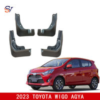 Pour Toyota WIGO / AGYA 2023 (KIT SANS CARROSSERIE) garde-boue PP matériel rav 4 avec vis 100% fit OEM 4 pièces garde-boue