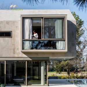 หน้าต่างบานเลื่อนอลูมิเนียมคุณภาพสูงหลายเฉดสี พร้อมกระจกนิรภัย หน้าต่างบานเลื่อนอลูมิเนียมแบบกำหนดเอง หน้าต่างโลหะสั่งทำ - Product Image 6