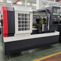 Tour CNC horizontal à banc plat robuste CK6150 pour tournage automatique de métaux, système GSK Fanuc en option, disque d'arbre 220V simple