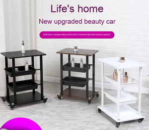 S.W Beauty Küçük Kabarcıklı Masaüstü Cihaz Tabanı Güzellik Salonu Metal Arabası için Metal Araba Çantası - Product Image 4