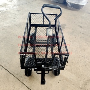 Chariot de jardin robuste OEM à 4 roues, capacité de charge 350 kg, chariot à outils pour la construction, le camping, la pêche, la vente ambulante, avec remorque - Product Image 3