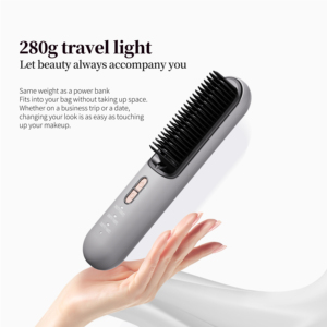 Draadloze elektrische hete kam, haarstrekkerborstel, krultang, anti-verbrandingsbescherming - Product Image 2